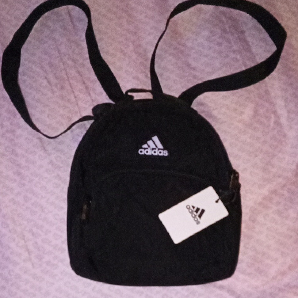 Adidas Black and White Tag Backpack
